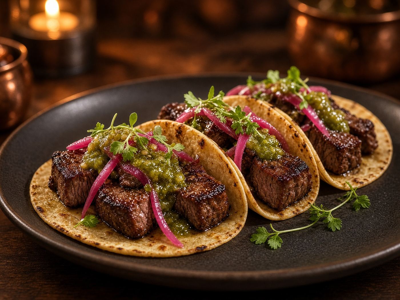 Filet mignon tacos
